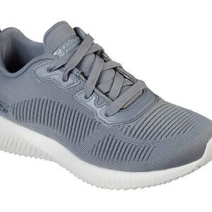 Skechers Womens Bobs Sport Squad Tough Talk Bleu Running Shoes Sneakers Sz 10/40